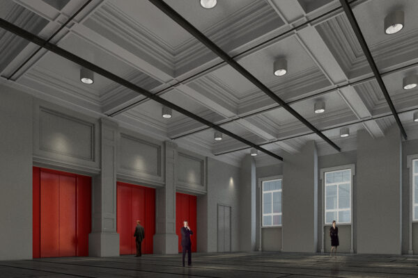 Rendering of the theatre space